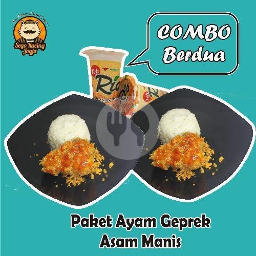 Paket Geprek Asam Manis Combo Berdua menu RM Sego Kucing Jogja, Pekalongan