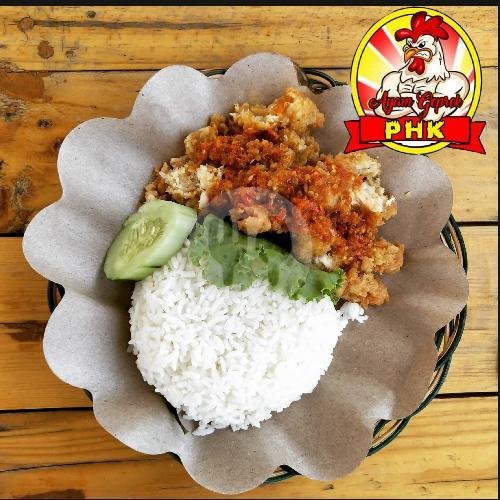 Nasi Ayam Bakar NUKLIR menu Ayam Geprek PHK, Bubutan