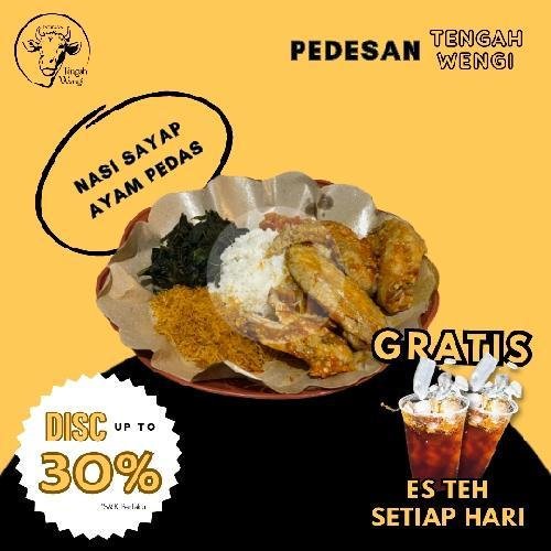 Nasi Pedesan Limpa + Es Teh menu Pedesan Tengah Wengi, Soekarno-Hatta