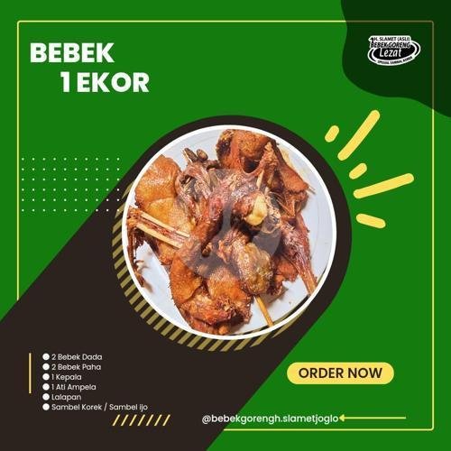 Bebek 1/2 Ekor menu Bebek Goreng H. Slamet (Asli) Kartosuro, Bendungan Hilir