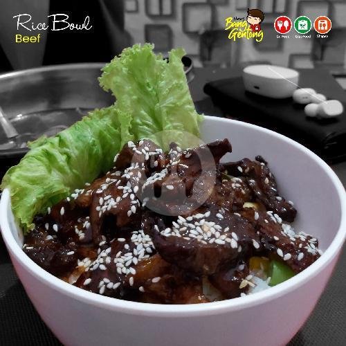 Rice Bowl Beef Blackpaper menu Warung Bang Gentong 2, Sukun