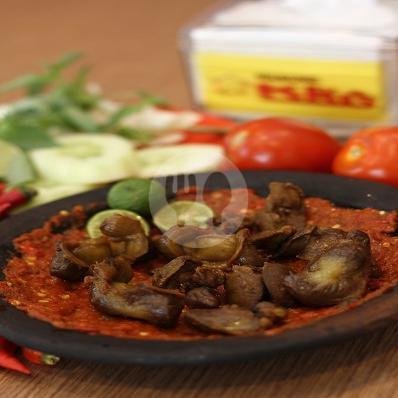 Babat + Paru Penyet menu Warung Bu Kris, Manyar Kertoarjo