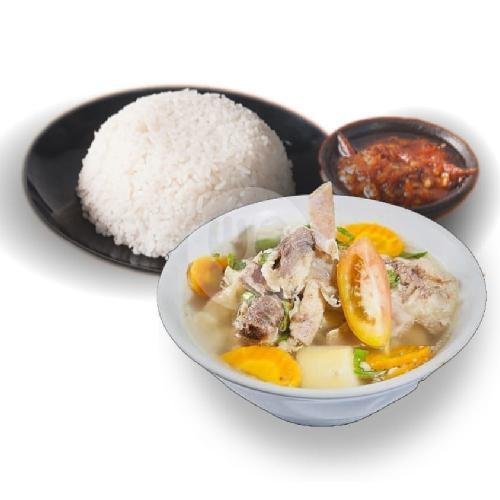 nasi+sop iga menu Sop Iga Jontor, Balonggede