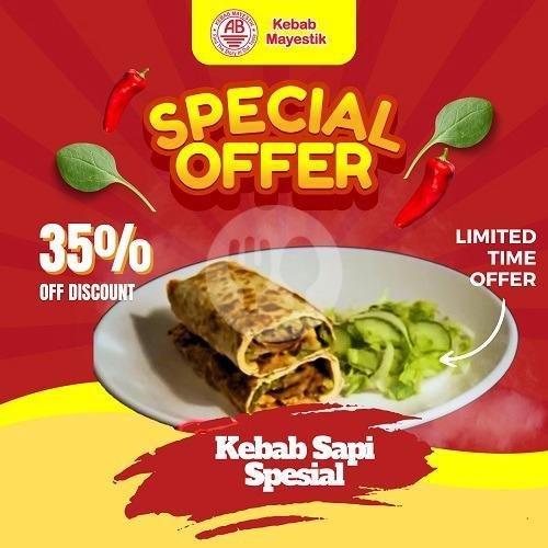 Kebab Sapi Spesial menu AB Kebab Mayestik, Bintaro Sektor 3A