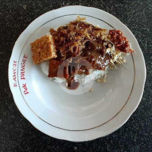 Nasi Campur Kering menu Rawon Pak Pangat, Ruko Lotus Regency