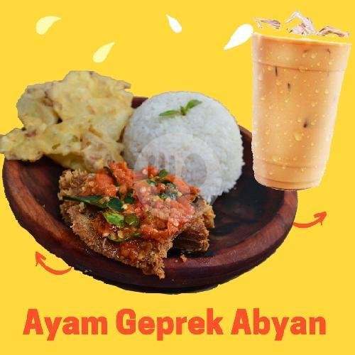 Paket Thaitea Geprek Matah menu Ayam Geprek Crispy Bakar Abyan, Murni 1