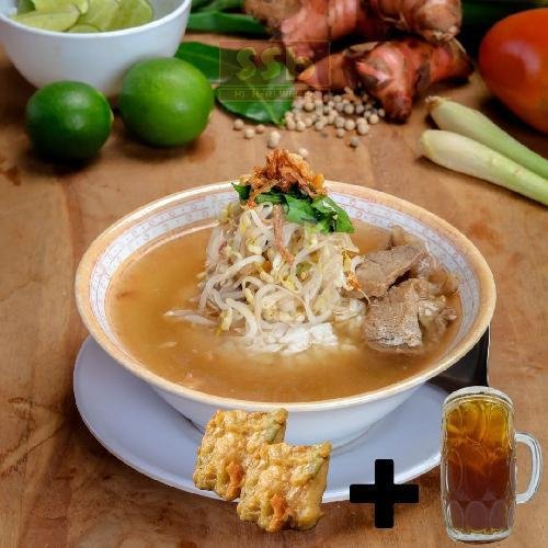 Paket Soto Ayam + Mendoan menu Spesial Soto Boyolali (SSB) Hj. Hesti Widodo, Cirebon Wahidin