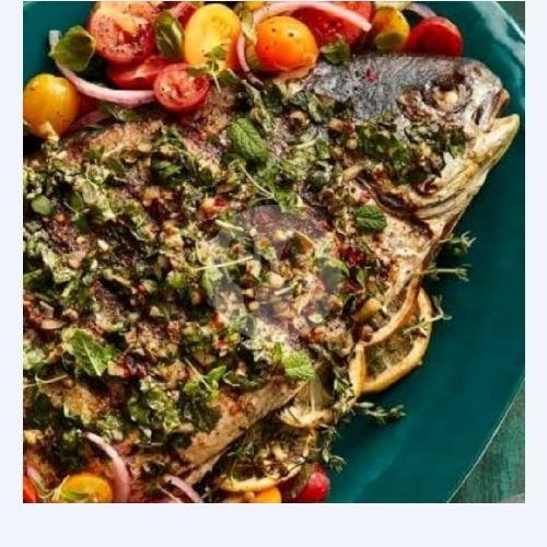 Ikan Kuwe Bakar menu Cabe IJO, Batu Ceper