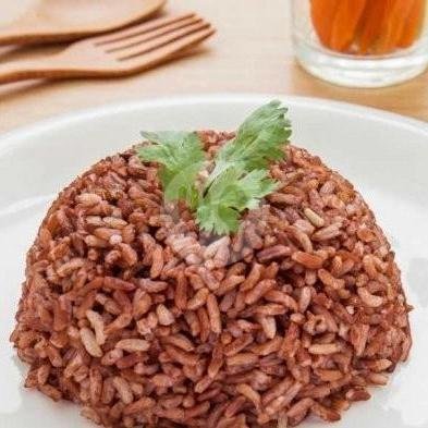 Nasi Merah menu Kepala Manyung Bu Fat, Cempaka Putih