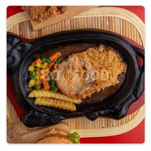 Chicken Burger menu Rocket Chicken, Pedan