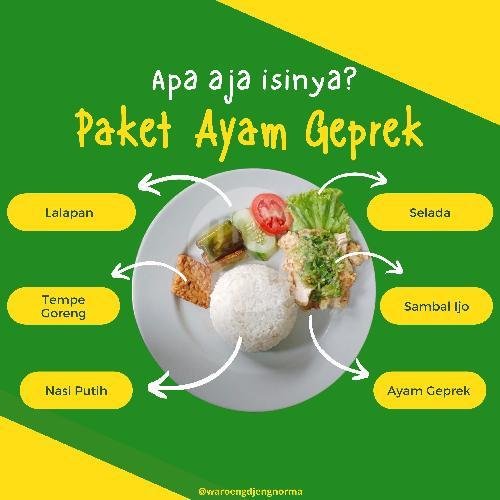 Paket Ayam Bakar menu Rumah Makan Djeng Norma