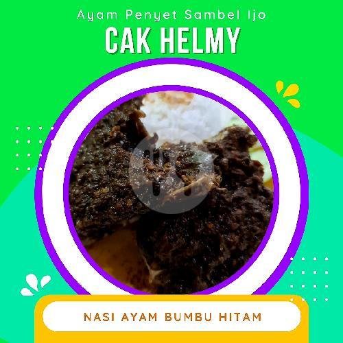 Nasi + Ayam Bumbu Hitam ( Paha ) menu Ayam Penyet Sambel Ijo Cak Helmy, Tebet