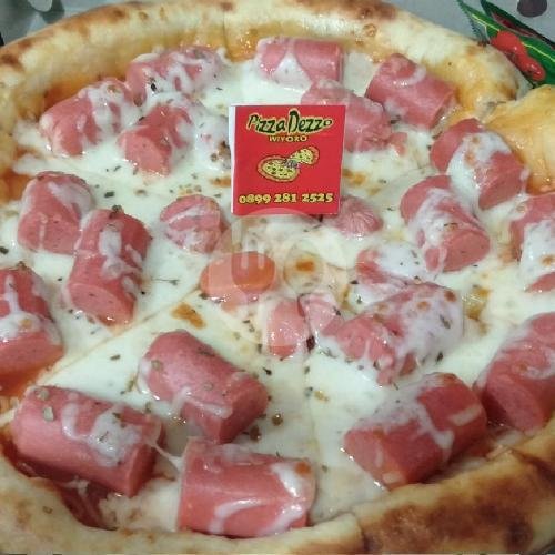 Double Large A: Margerita Extra Cheese Dan Meatlover menu Pizza Dezzo, Wiyoro