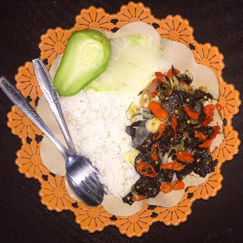 Paket Bebek Cowetan menu Oseng - Oseng Raja Mercon, Kesambi