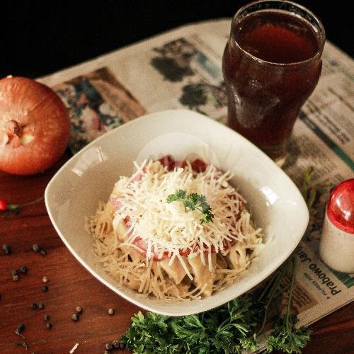 Fettuccine Carbonara menu Kamayangan Coffee n Chill, Banjarsari