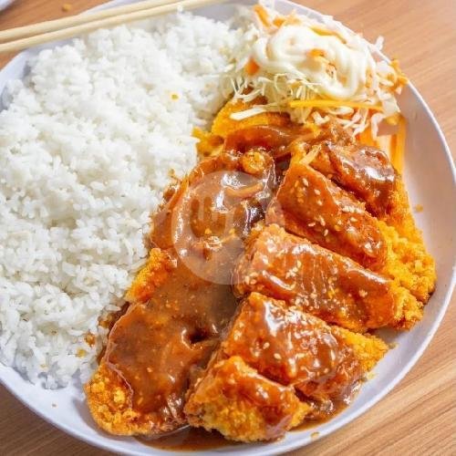 Paket Nasi Chicken Katsu Mozarella Smoke Beef menu Katsimura, LLRE Martadinata