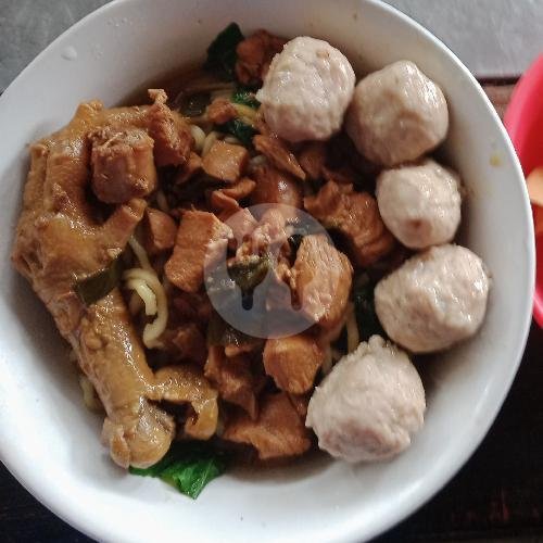 Mie Ayam Kepala Baso Kecil menu Mie Ayam Ceker Resik, Ngaweng