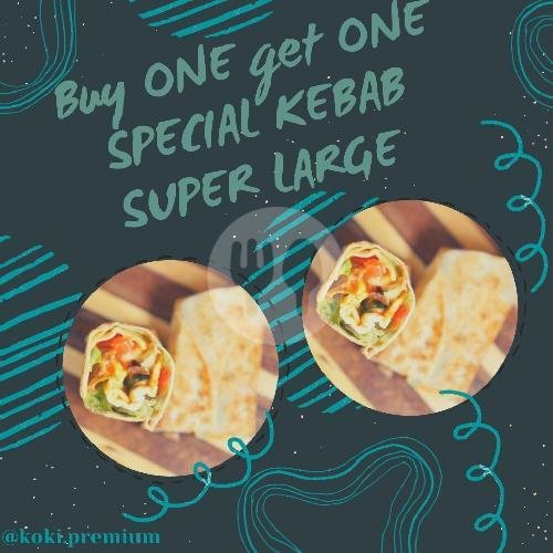 Ice Taro Premium menu Koki Kebab Premium, Soekarno Hatta