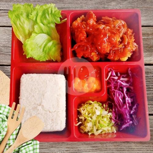 Chiken Gochujang Komplit ( Paket 2 ) menu Ayam Geprek, Prince Kitchen, Jl. Suningrat