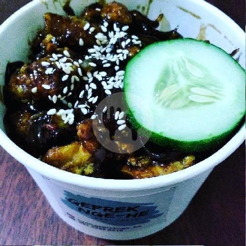 Nasi Ayam Geprek Saos Teriyaki menu Ayam Geprek Nge-He, Krembangan