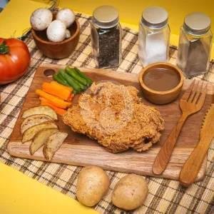Steak Ayam Crispy Blackpepper menu Steak Ayam RAKYAT, Pademangan
