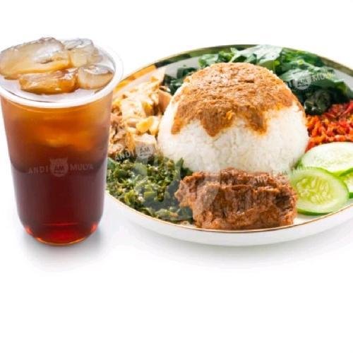 NASI RENDANG KOMPLIT menu Nasi Padang RM. Salero, Malabar
