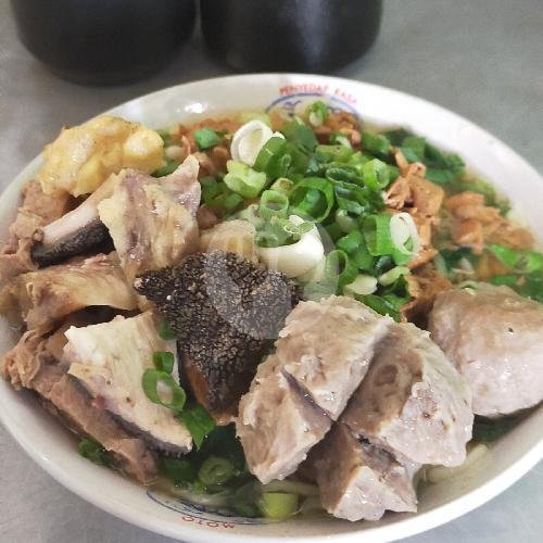 Bakso Komplit menu Mie Ayam Bakso Lestari Pak No, Bringin