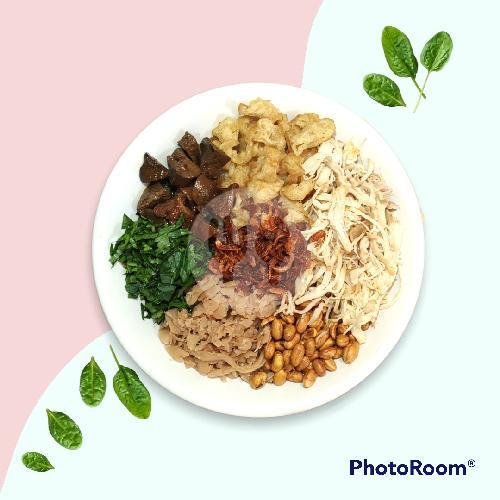 Bubur Ayam Istimewa  (Kuning Telur Kampung Mentah Omega  + Rempelo Ati) (Kemasan Thinwall) menu Bubur Ayam Benteng Sinpasa, Bekasi Utara