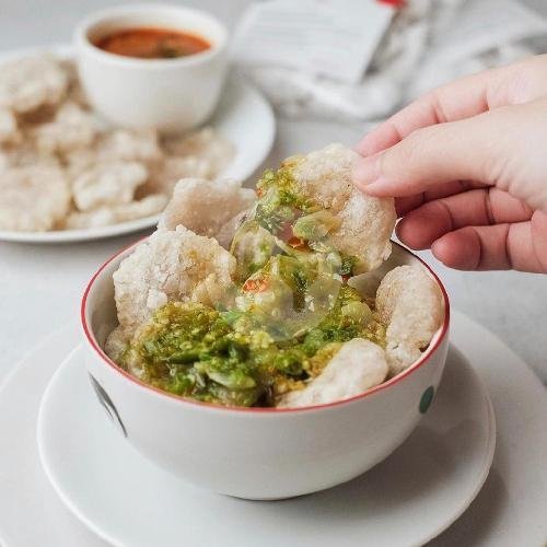 Cilok Ayam Dan Baso Aci Goang Daun Jeruk menu Cica Bowls, Tawang