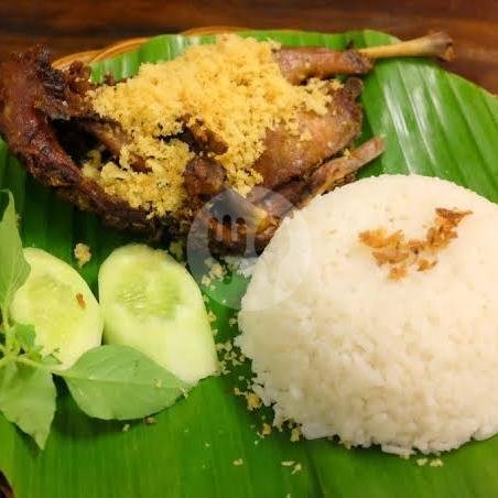Paket Nasi+ Bebek 1/4+tempe+tahu+esteh menu Ayam Kremes Payung Agung, Sawojajar
