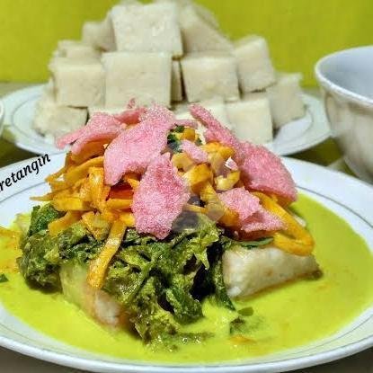 Ketupat Gulai Paku / Pakis menu Ketupat Sayur & Soto Padang Surya Baru, Cinere Raya