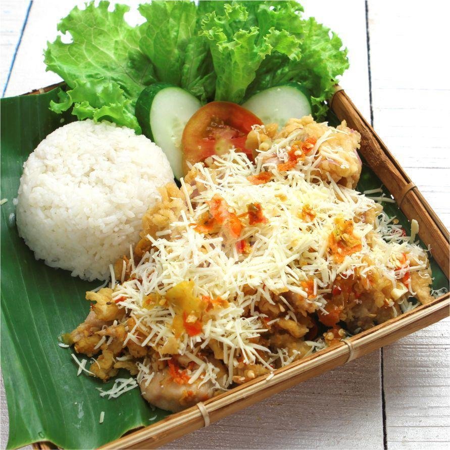 Nasi Goreng Setan + Geprek Katsu menu Geprek Boss, Pakuwon Mall Jogja