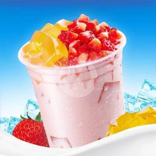 Milky Fruity Kiwi menu Mixue, Lidah Kulon