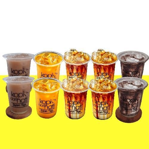 Promo 10 Cup Mix menu Kopi Dari Hati, Duren Tiga