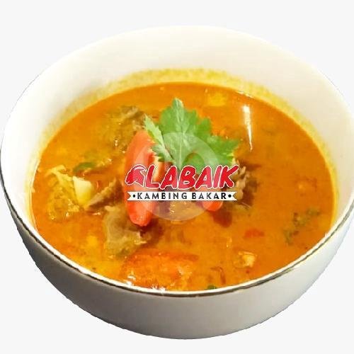 Sop Kambing menu Kambing Bakar Labaik, Kedawung
