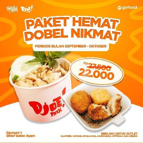 Bitter Ballen Isi Coklat menu Ayam Djoeprek, Mojoroto