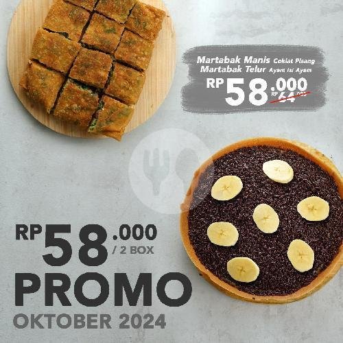 Promo Oktober 3 Box menu Martabak Hoki Manis & Telur, Muntilan