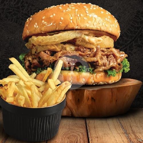 Combo Bosozoku menu Inlander Burger, Candi Trowulan