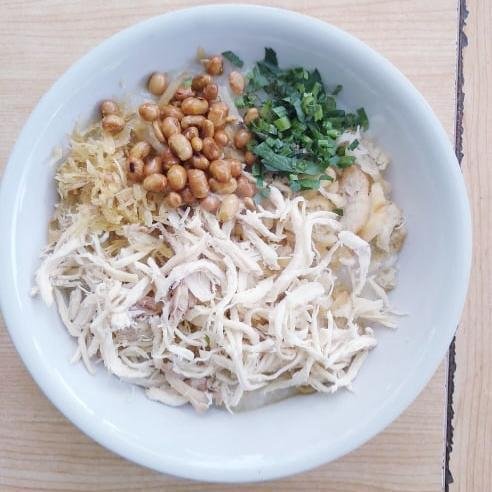 Bubur Ayam Polos( Tanpa toping) menu Bubur Ayam Muara Algifhari, Cisaranten Kulon