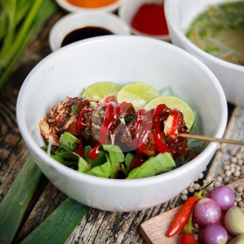 Bakso Mercon+ Daging Cincang menu Bakso Pandawa
