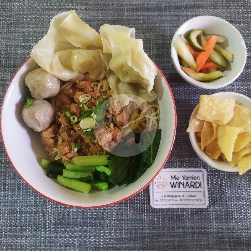 MIE YAMIEN KOMPLIT ASIN menu Mie Yamien Winardi Kalitanjung, Harjamukti