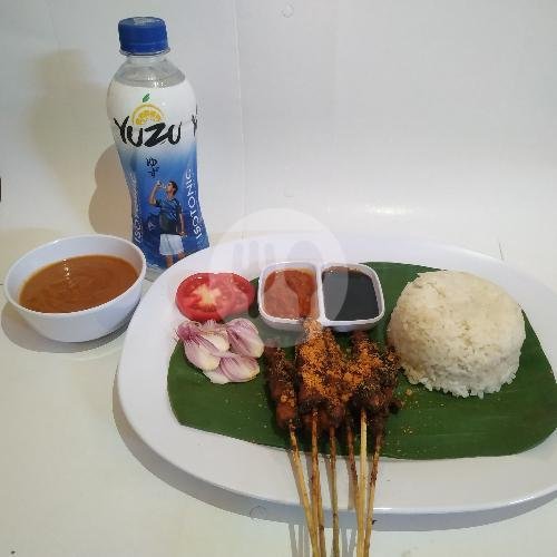 Sate Ayam Daging Saja + Nasi Putih menu Sate Ayam Khas Sarangan, Gedangan