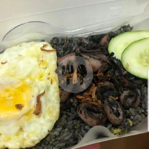 Nasi Cumi Hitam Level Pedas 1 menu Cumi Hitam Kangen Masakan Rumah, Jagakarsa