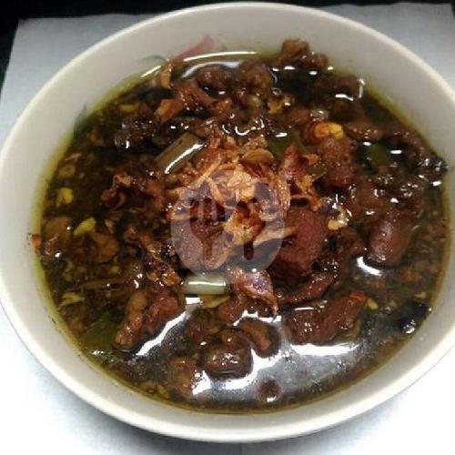 Nasi Rawon+es Teh/hangat menu Warung Biru Cak Man Timur Matos, Veteran