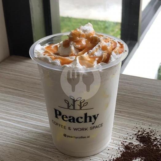 Popcorn menu Peachy Coffee & Work Space, Taman Siswa