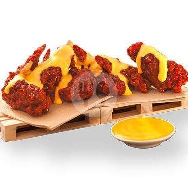 Crispy Fire Chicken Double Chesee menu Ayam Geprek & Mie Station Panggon Srawung, Menteri Supeno