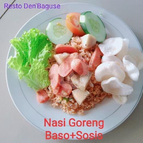 Nasi Goreng Bakso + Sosis menu Resto Den Baguse, GOR Pemuda KLEBENGAN Sleman