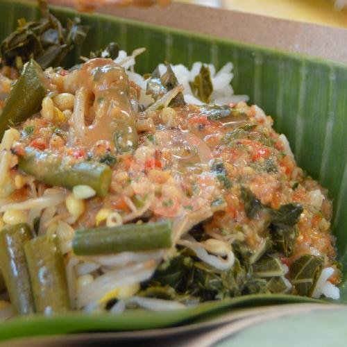 Nasi Pecel Pedes menu Pecel Winongo Sawojajar, Kedungkandang