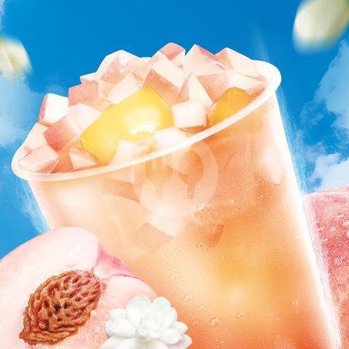 Peach Jasmine Tea menu Mixue, Lidah Kulon