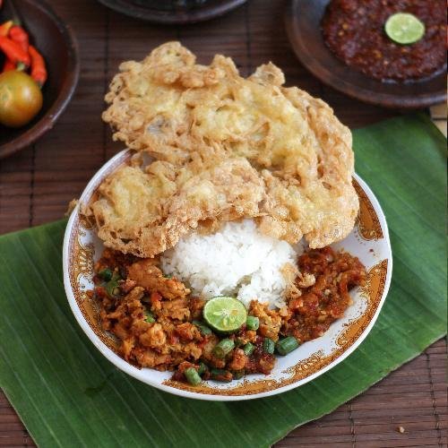 Sego Sambel Telur Ambyar menu Sego Sambel Cak Ali, Mojoroto